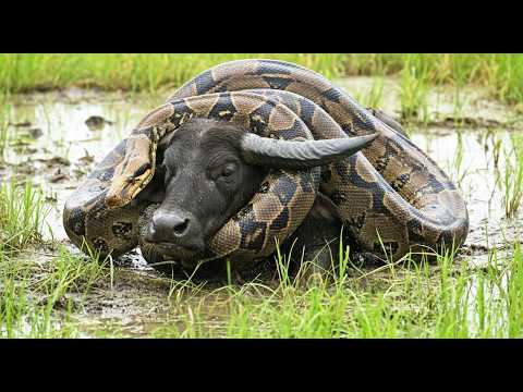 Giant Anaconda Epic Battles: Survival of the Fittest in the Wild