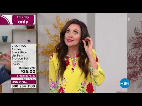 Perlier – Lippenbalsam mit schwarzem Reis, 2-teiliges Set