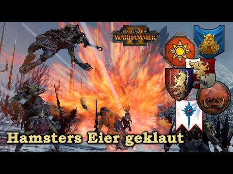 Hamstereier geklaut? - 3 Schlachten Total War: Warhammer 2 Deutsch