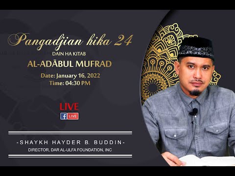 PANGADJIAN HIKA  24  DAIN HA KITAB AL-ADABUL MUFRAD