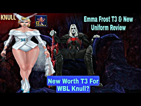 Emma Frost T3 & New Uniform Review | WBL Knull Clear Showcase With Obelisk - Marvel Future Fight