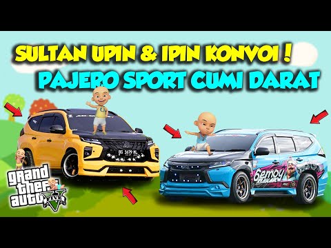 SULTAN UPIN IPIN KONVOI PAJERO CUMI DARAT MANTAP JAYA - GTA 5 MOD UPIN & IPIN