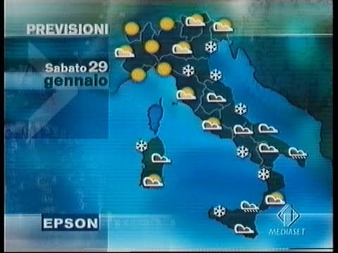 Italia 1 | TGCOM - Weather - Spotlight Sequence (January 28, 2005)