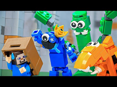 EPIC LEGO Rainbow Friend in Minecraft! - Brickmine Animation!