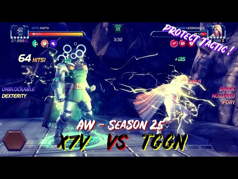 AW-Season 25! X7V  VS  TGGN With Protect Global! - Marvel Contest Of Champions