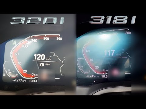BMW G21 320i vs G20 318i 0-100 km/h Beschleunigung (0-60 mph acceleration) battle
