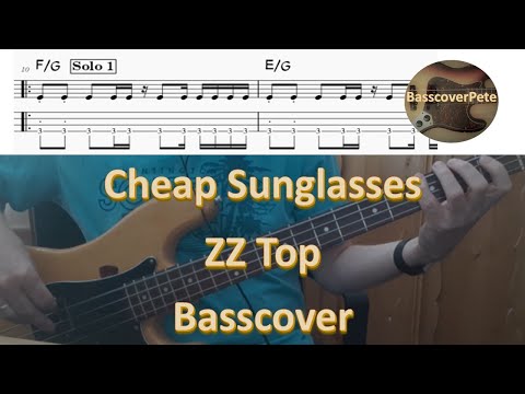 ZZ Top Cheap Sunglasses. Bass Cover Score Notes Tabs Chords Transcription. Bass: Dusty Hill