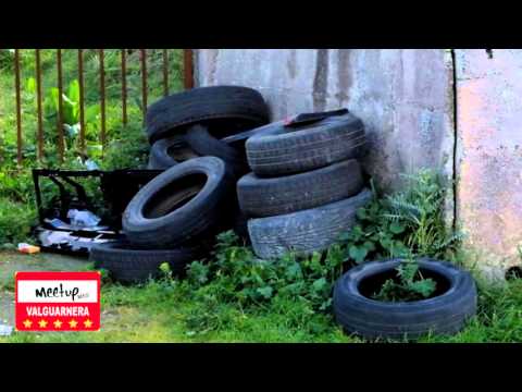 Discariche abusive a Valguarnera: Copertoni che danno il benvenuto a chi arriva in città