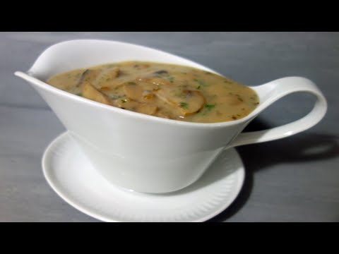 Sos pieczarkowy Przepis na sos grzybowy z pieczarek