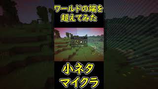 ワールドの端を超えてみた結果ｗ　【マイクラ/マインクラフト】 #shorts