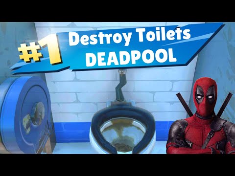 Destroy Toilets Deadpool Challenges Fortnite