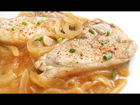 Chuletas de Cerdo encebolladas