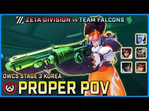 [ Proper ] ONE MAN ARMY | ZETA Division vs Team Falcons | OWCS Korea Stage 3