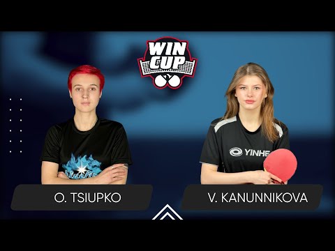 15:30 Oleksandra Tsiupko - Vasylysa Kanunnikova West 3 WIN CUP 16.05.2024 | TABLE TENNIS WINCUP