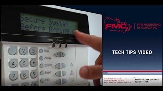 How to Arm and Disarm a Partition on a DSC Maxsys 4020 Commercial Security Alarm System