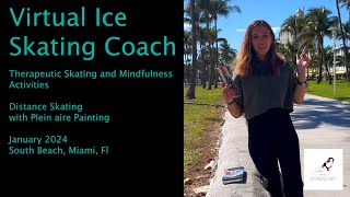 Therapeutic skating and mindfulness activities: Plein aire painting and sketching
