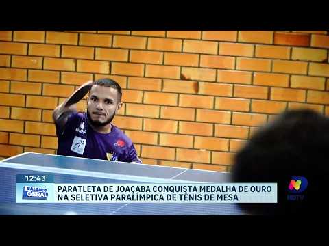 Atleta de Joaçaba vence seletiva paralímpica de tênis de mesa