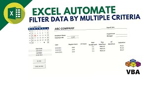 Download the video "Excel VBA Filter Data - Automated Employee Payslip"