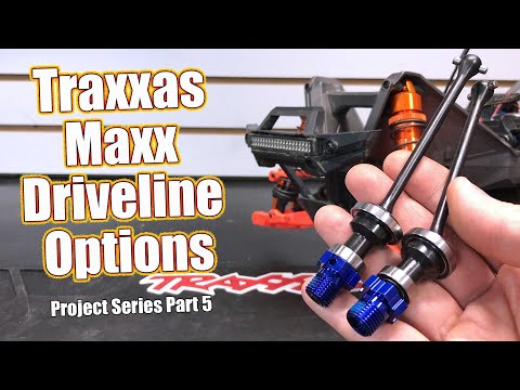 Driveline Options! CV Driveshafts, Metal Spur & More - Project Traxxas Maxx Build Part 5 | RC Driver