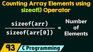 Count Array Elements using sizeof() Operator