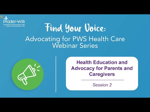 Find Your Voice: Advocacy for PWS Health Care - April 8, 2022