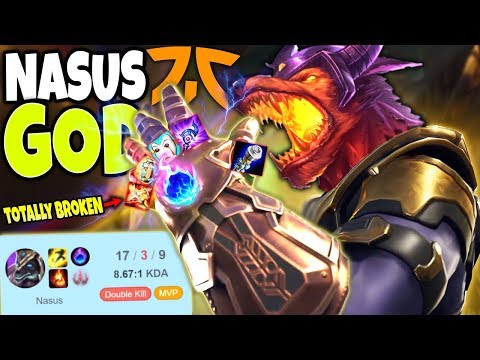This is the FNATIC NASUS GOD BUILD 🔥 ABSOLUTE NO COUNTER PLAY 🔥 LoL Top Nasus Season 10 Gameplay