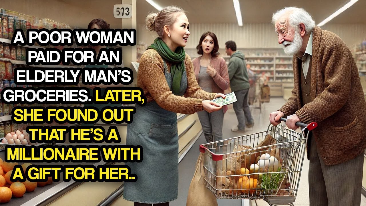 A Poor Woman Paid for an Elderly Man’s Groceries. Later, She Found Out That He's A Millionaire