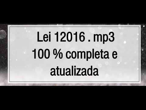 Lei 12016 em áudio mp3 2020 - Mandado de Segurança - Completa e atualizada!