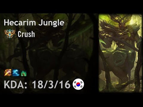 Hecarim Jungle vs Lee Sin - Crush - KR Challenger Patch 6.20