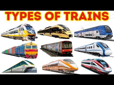 Trains for Kids 🚆 | Train Names, Sounds & Pictures | Preschool Learning Video