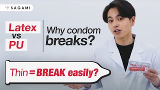 Download lagu Myth of Condoms: Thin = BREAK Easily? Sagami says... mp3
