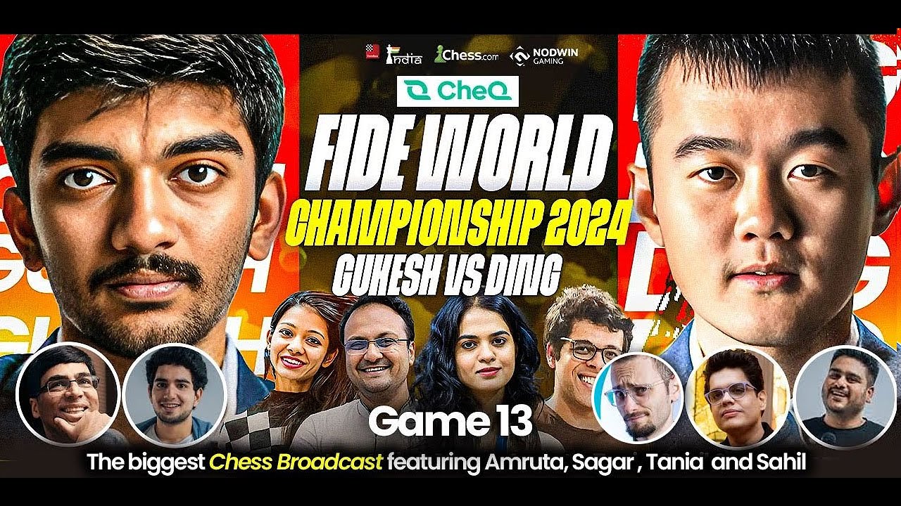 Gukesh vs Ding  | Game 13 | FIDE World Championship 2024 | Ft. Sagar, Tania, Vaibhav, Samay, Tanmay