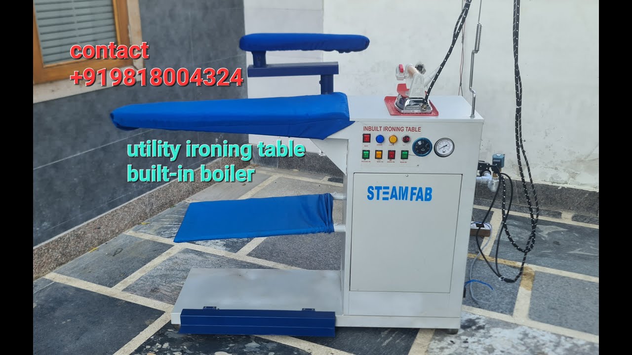 Utility ironing table built in boiler| How to use steam iron| vacuum ironing table | @steamfab