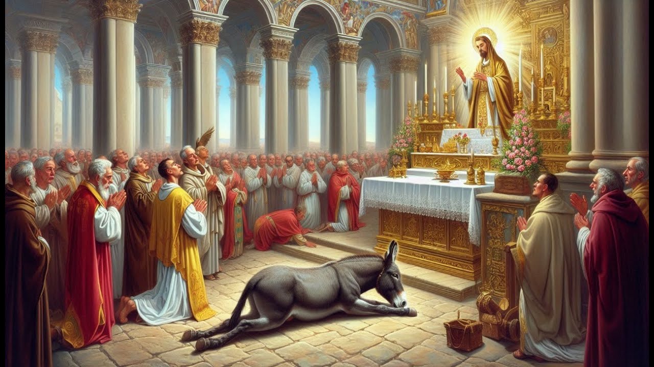 San Antonio de Padua y la mula devota