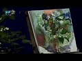 Уроки рисования (№ 31) акварелью. Рисуем листья клёна, ветку жасмина 