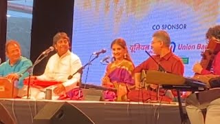 rangi sari Gulabi chunariya #kaushiki Chakraborty and ustad Rashid Khan #live concert #indian  music