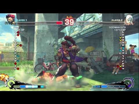 Fujino [Akuma] vs GODMAN1979 [ElFuerte] SSF4 Japanese Online Ranked Matches - TRUE-HD