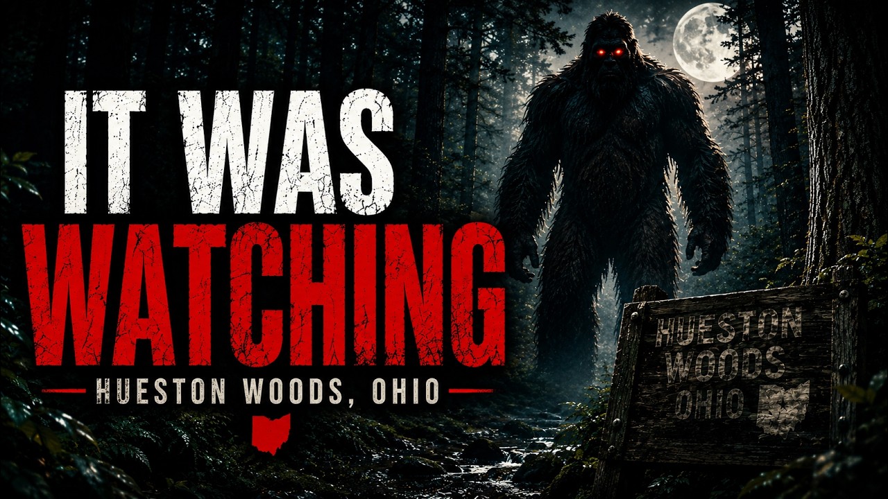 HIDDEN FIGURE WATCHES HIKER AT HUESTON WOODS, OHIO