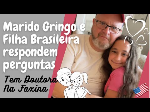 Marido AMERICANO e filha BRASILEIRA respondem PERGUNTAS dos seguidores!