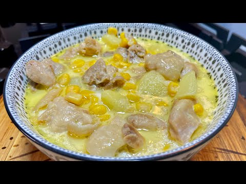 DELICIOUS HEARTY AND NUTRITIOUS 💯👌❗️❗️ CHICKEN CORN POTATO SOUP FILIPINO - STYLE l CHICKEN SOPAS❗️❗️