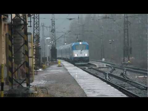 ČD 380.009 - Ex 574 D1 EXPRESS - Brandýs nad Orlicí, Prejazd + POZDRAV