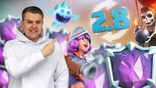 7,000+ TROPHIES! 2.8 Balloon Musketeer Cycle Deck LIVE Ladder Gameplay - Clash Royale
