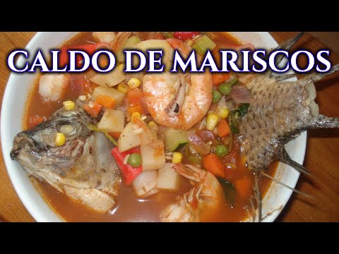 RECETA DE CALDO DE MARISCOS 7 MARES FÁCIL