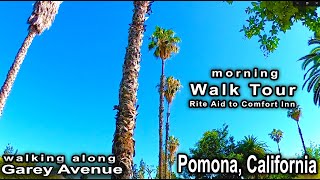 RiteAid to Comfort Inn walk in Pomona California - 4K Virtual Tour 5.1 binaural sound