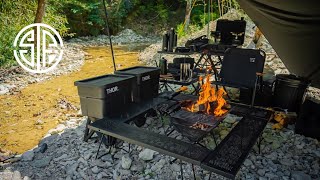 【キャンプ】#17 理想のキャンプギアが揃いはじめてきました。焚火×ブラックキャンプ×ステーキ×無骨