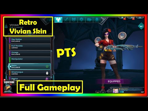 Paladins 6.1 Emergence PTS - Vivian New Skin Retro Vivian, Voice Gameplay