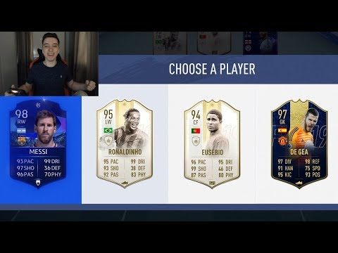 TRIO REMARCABIL LA DRAFT - MESSI 98, RONALDINHO SI EUSEBIO !!! FIFA 19 ROMANIA !!!