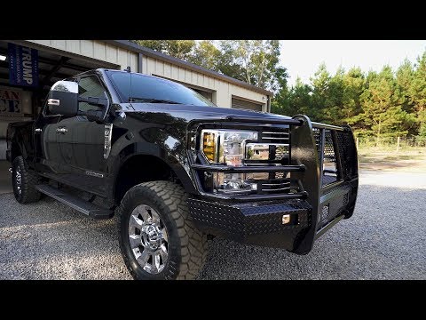 2019 F-350 Install of Ranch Hand Bumpers, Rough Country Leveling, and Nitto Ridge Grapplers