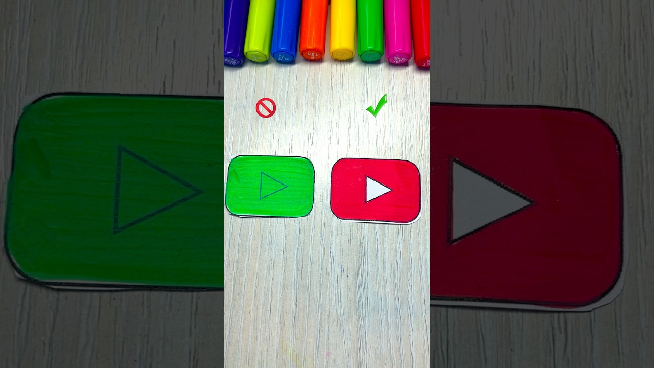 YouTube Button – Wrong vs Correct ❌✅
