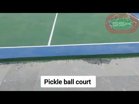 Acrylic matte pickleball court